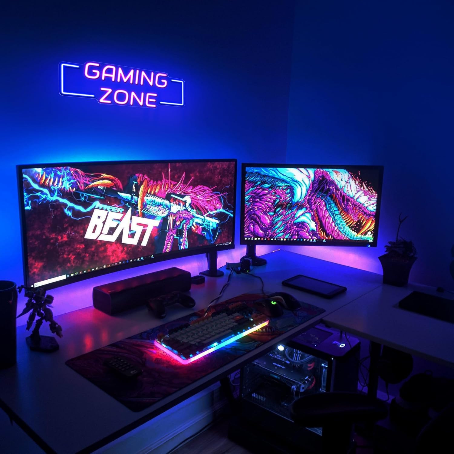 Gaming Zone Neon Sign USB LED  - огляд і ціна Esports Gaming Zone
