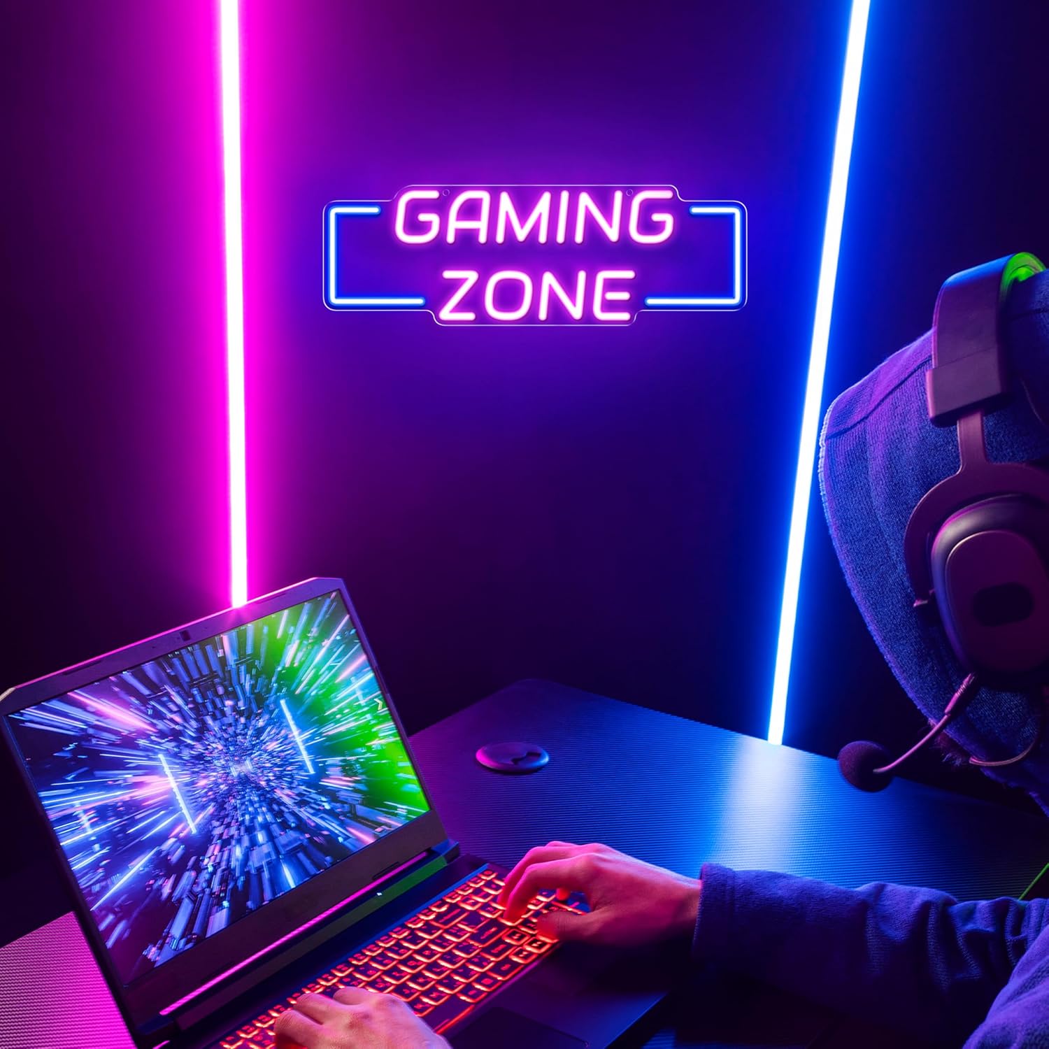Gaming Zone Neon Sign USB LED  - огляд і ціна Esports Gaming Zone