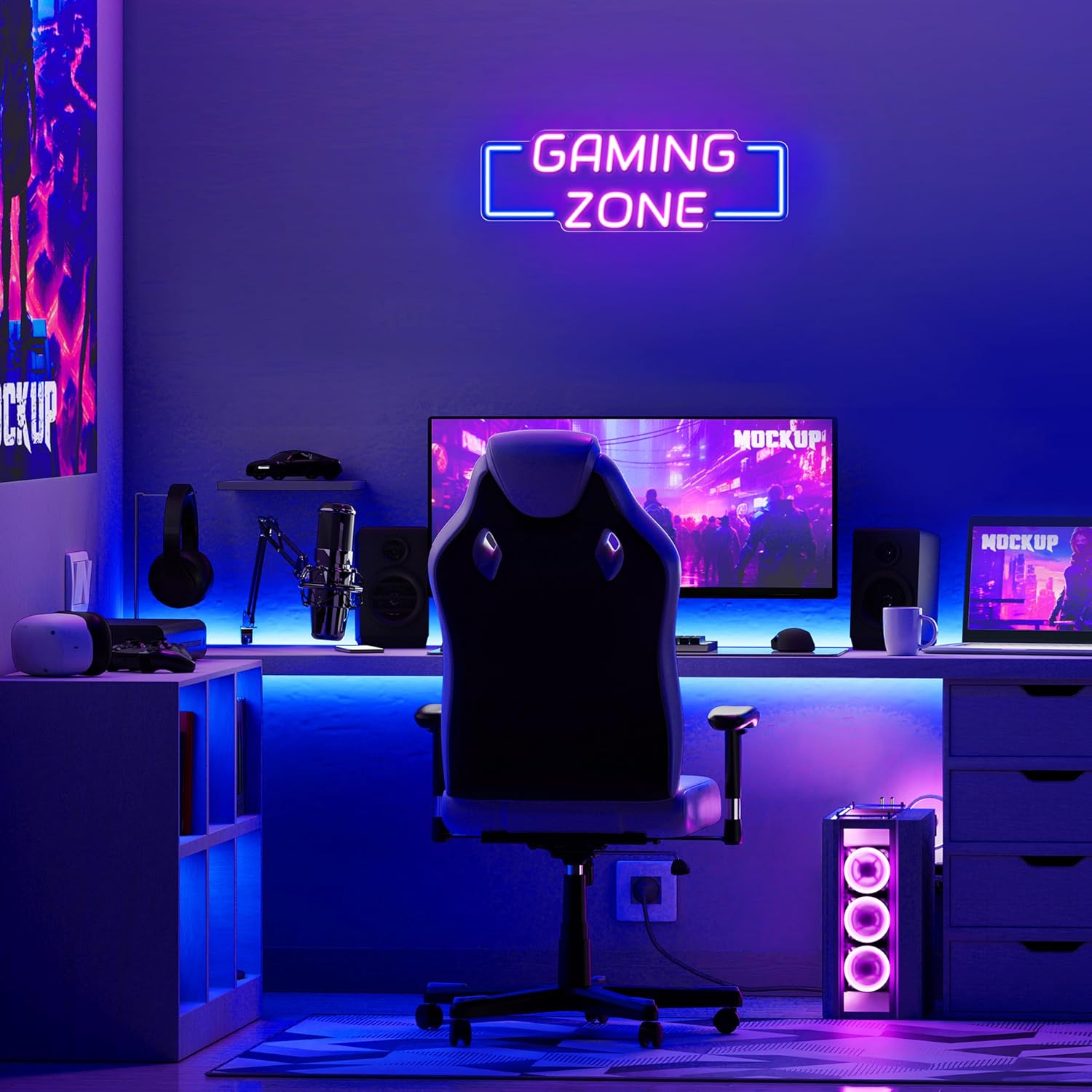 Gaming Zone Neon Sign USB LED  - огляд і ціна Esports Gaming Zone